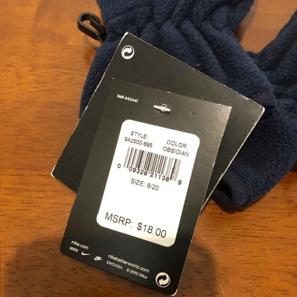 Nike Blue Two-Tone Youth Mitten Gloves NWT.